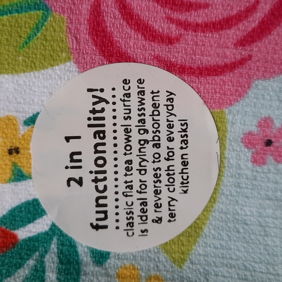 Easter Bunny Spring Farm Animals Dual Purpose Kitchen Dish Towels Fun Set - Picture 5 of 11